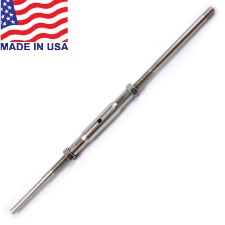 Traditional Handy Crimp Threaded  Termination Stud Turnbuckles (Short Barrel) - 1/8" - 14TT2CLL18S 