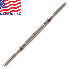 Traditional Handy Crimp Swage to Swage Turnbuckle - 3/16" - 14TTCLL316SS 