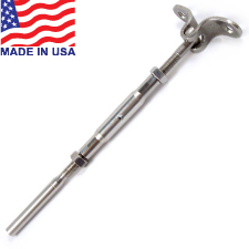 Traditional Handy Crimp Deck Toggle Turnbuckles (Short Barrel) - 3/16" - 14TT2CLL316DT 