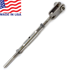 Traditional Toggle Jaw Turnbuckle (Short Barrel) - 5/32" - 14TT2LL532A 