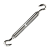 Hook & Hook Turnbuckle 3/8" x 4-3/4" (S/S Marine Style) 