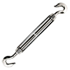 Hook & Hook Turnbuckle 1/2" x 6-1/2" (S/S Marine Style) 