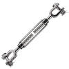 Jaw & Jaw Turnbuckle 7/8" x 6"  (S/S Precision Cast) 