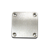 Stainless Steel Base Plate 3 3/8" x 3 3/8" x 3/16" - Brushed Finish 